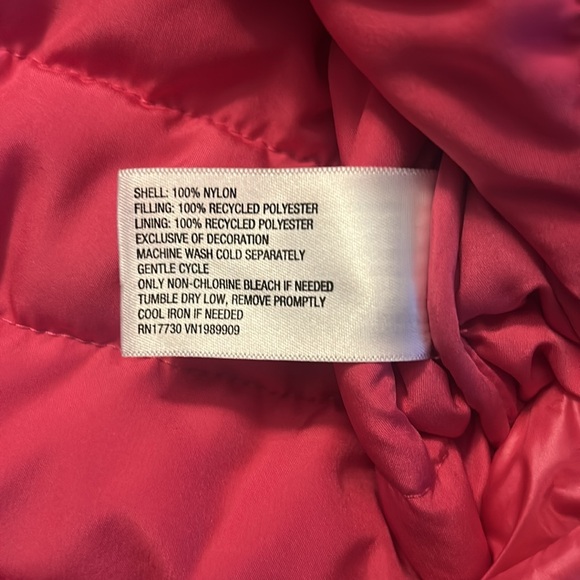 Joylab Pink Puffer Vest Womens Size Large - Picture 7 of 7